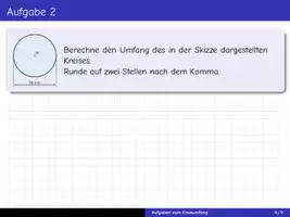 Vorschau - Arbeitsblätter - Aufgaben zum Kreisumfang für das Tablet - Seite 3