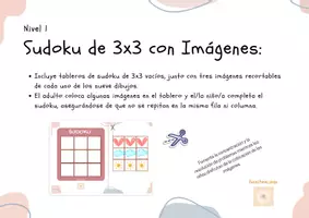 Vista previa - Hojas de trabajo - Sudoku 3x3 infantil - página 1