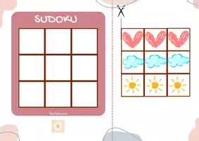 Vista previa - Hojas de trabajo - Sudoku 3x3 infantil - página 2