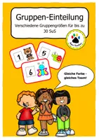 Vorschau - Spiele - Gruppen-Einteilung - Gruppen verschiedener Größe bilden - Deckblatt