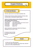 Vorschau - Spiele - Gruppen-Einteilung - Gruppen verschiedener Größe bilden - Seite 1