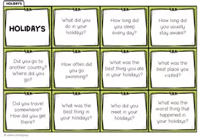 Vorschau - Stationenlernen - Holidays - Conversation Cards - Seite 2