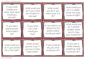 Vorschau - Stationenlernen - 2nd Conditional - Conversation Cards - Seite 3