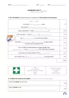 Vorschau - Test - Orange Line 3 Unit 4 Station 2 - Vokabeltest / vocabulary test - Deckblatt