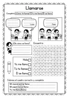Vista previa - Hojas de trabajo - Llamarse Worksheet - página 1