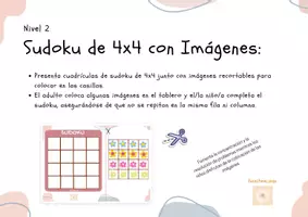 Vista previa - Hojas de trabajo - Sudoku 4x4 infantil - página 1