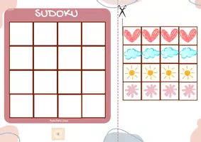 Vista previa - Hojas de trabajo - Sudoku 4x4 infantil - página 2