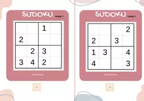 Vista previa - Hojas de trabajo - Sudoku infantil plastificable - página 3