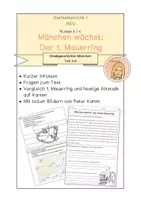 Vorschau - Arbeitsblätter - Stadtgeschichte München Teil 2 / 2.8: Der erste Mauerring - Deckblatt