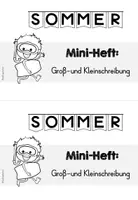 Vorschau - Stationenlernen - Groß- und Kleinschreibung | Sommer - Seite 1