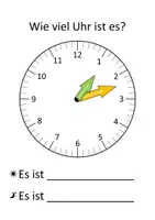 Vorschau - Arbeitsblätter - Wie viel Uhr ist es? (gemischte Uhrzeiten) - Seite 1