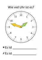 Vorschau - Arbeitsblätter - Wie viel Uhr ist es? (gemischte Uhrzeiten) - Seite 2