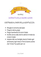 anteprima - Materiale di supporto/inclusione - "Il cubo delle buone azioni" per la giornata mondiale delle buone azioni - Pagina di copertina