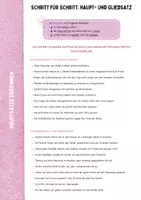 Vorschau - Arbeitsblätter - Schritt für Schritt: Hauptsatz und Gliedsatz erkennen - Deckblatt