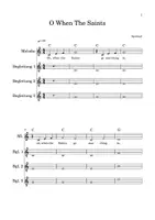 Vorschau - Anderer Materialtyp - When The Saints vierstimmig für Glockenspiele - Seite 1