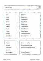 Vorschau - Arbeitsblätter - Frohe Ostern - Leseaufgaben für leseschwache Kinder - Seite 3