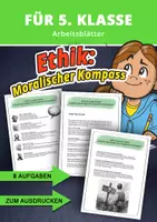 Vorschau - Arbeitsblätter - Ethik 5. Klasse – Der moralische Kompass im Alltag - Deckblatt