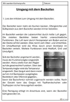 Vorschau - Arbeitsblätter - Backofen - Arbeitsblätter inkl. Lösungen - Seite 2
