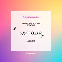 anteprima - Esperimenti - Luce e colori - Pagina di copertina