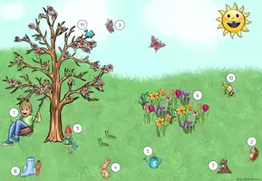 Vorschau - Arbeitsblätter - Lesespur Frühling Klasse 1 und 2 - Seite 2