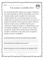 Aperçu - Feuilles d'exercices - Compréhension de lecture - ÉTÉ (10 textes) - Page 2