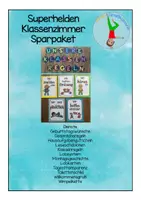 Vorschau - Poster - SPARPAKET Superhelden Klassenzimmer - Deckblatt