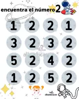 Vista previa - Refuerzo / NEE / Materiales de apoyo - Una aventura espacial con los números - página 2