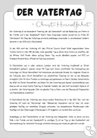 Vorschau - Arbeitsblätter - Vatertag / Christi Himmelfahrt - Textverständnis (differenzierter Sachtext - Arbeitsblätter - Lösungen) - Seite 2