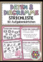 Vorschau - Aufgabenkarten - Strichliste erstellen und auswerten – Urliste und Daten erfassen | Aufgabenkarten 4.–5. Schulstufe - Deckblatt