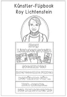 Vorschau - Arbeitsblätter - Roy Lichtenstein - Künstler - Flipbook einen Steckbrief erstellen & Kunstbetrachtung - Seite 1