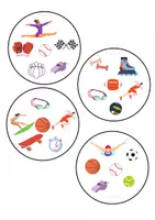 anteprima - Materiale interattivo - Gioco di associazione : Associa lo sport - Pagina 1