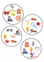 anteprima - Materiale interattivo - Gioco di associazione : Associa lo sport - Pagina 2