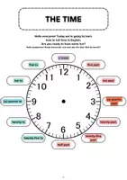 Vorschau - Mal- und Bastelvorlagen - Sammlung: TIME TRAVELING: Uhrzeiten, Jahreszeiten, Monate und Tage auf Englisch - Seite 2