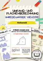 Vorschau - Arbeitsblätter - Materialpaket - Umfang- und Flächenberechnung - Ebene Figuren - Kompakt - Seite 1