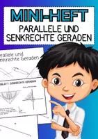 Vorschau - Arbeitsblätter - paralle und senkrechte Geraden Miniheft (Mathe Klasse 5.) - Deckblatt