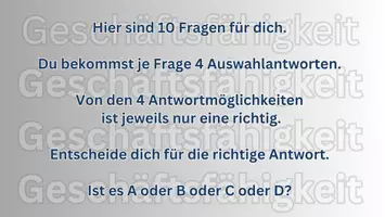 Vorschau - Präsentationen/Tafelbilder - Die Geschäftsfähigkeit: 10 QUIZAUFGABEN - Seite 2