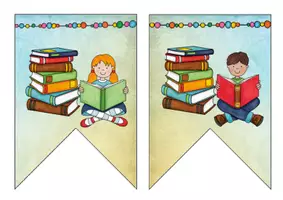 Vorschau - Poster - Wimpelketten Klassenraum - Deckblatt