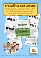 Vorschau - Unterrichtsreihen - Dreiklänge Einführung Übungsheft inkl. Lösung - Deckblatt