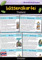 Vorschau - Stationenlernen - Wissenskartei - Thailand - Deckblatt