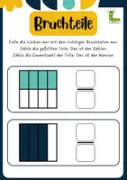 Vorschau - Arbeitsblätter - Brüche erste Schritte 📚🧮✨ - Seite 2