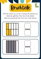 Vorschau - Arbeitsblätter - Brüche erste Schritte 📚🧮✨ - Seite 3