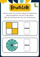 Vorschau - Arbeitsblätter - Materialpaket Bruchfest 👩🏫📚 - Deckblatt