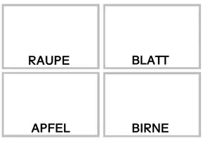 Vorschau - Fördermaterial/Inklusion - Lese- und Abschreibkarten: Raupe Nimmersatt - Seite 2