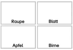 Vorschau - Fördermaterial/Inklusion - Lese- und Abschreibkarten: Raupe Nimmersatt - Seite 3