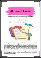 Vorschau - Arbeitsblätter - Aktiv und Passiv - Aufgaben und Lösungen - Produktionsorientierte Aufgabenstellung - Deckblatt