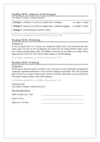Vorschau - Arbeitsblätter - Skills: Strategies for reading comprehension - Deckblatt