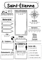 Vorschau - Stationenlernen - Saint-Étienne Fiche signalétique - Ville de France (français) - Seite 1