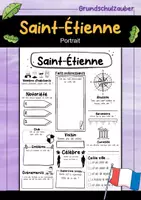 Vorschau - Stationenlernen - Saint-Étienne Fiche signalétique - Ville de France (français) - Deckblatt