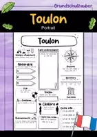 Vorschau - Stationenlernen - Toulon Fiche signalétique - Ville de France (français) - Deckblatt