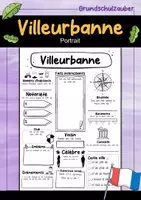 Vorschau - Stationenlernen - Villes françaises - 20 fiches descriptives de villes en France (français) - Seite 1